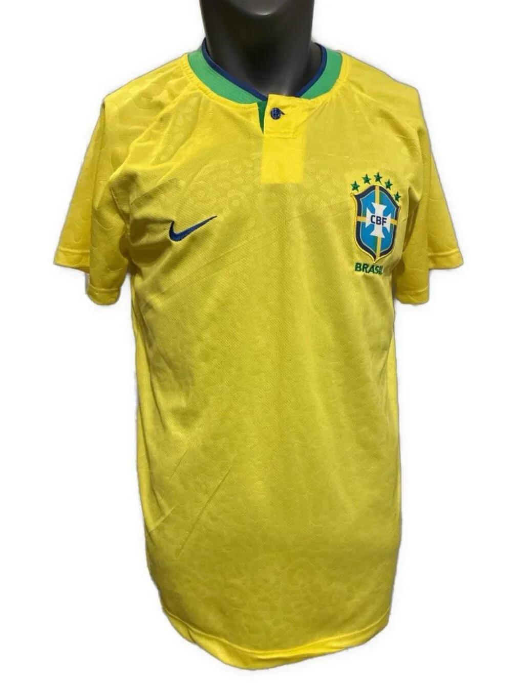 Nike Brazil Vintage 2006 World Cup Home Soccer Jersey Men’s Yellow Dri-FIT Xl
